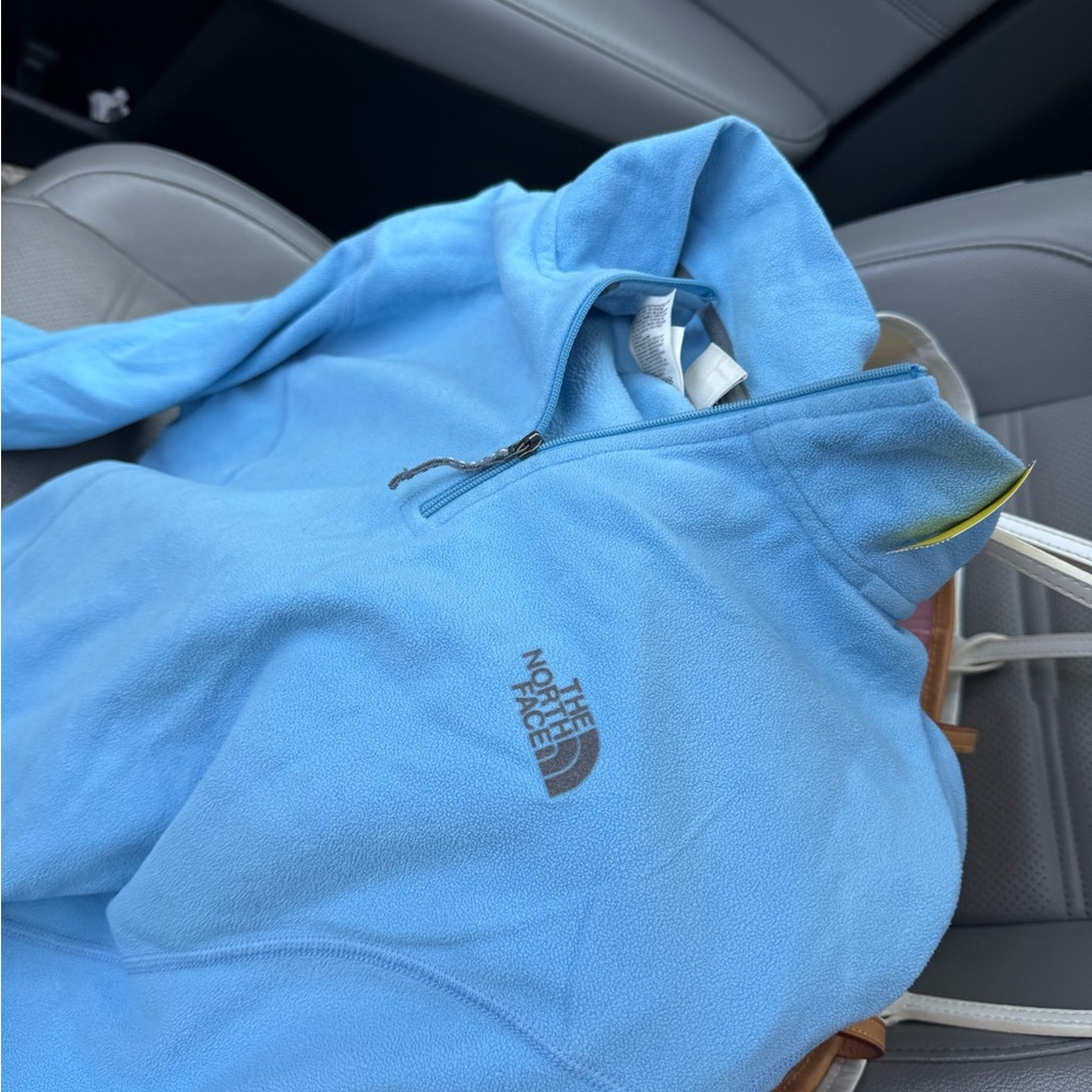 The North Face Blue Zip Up Sweater